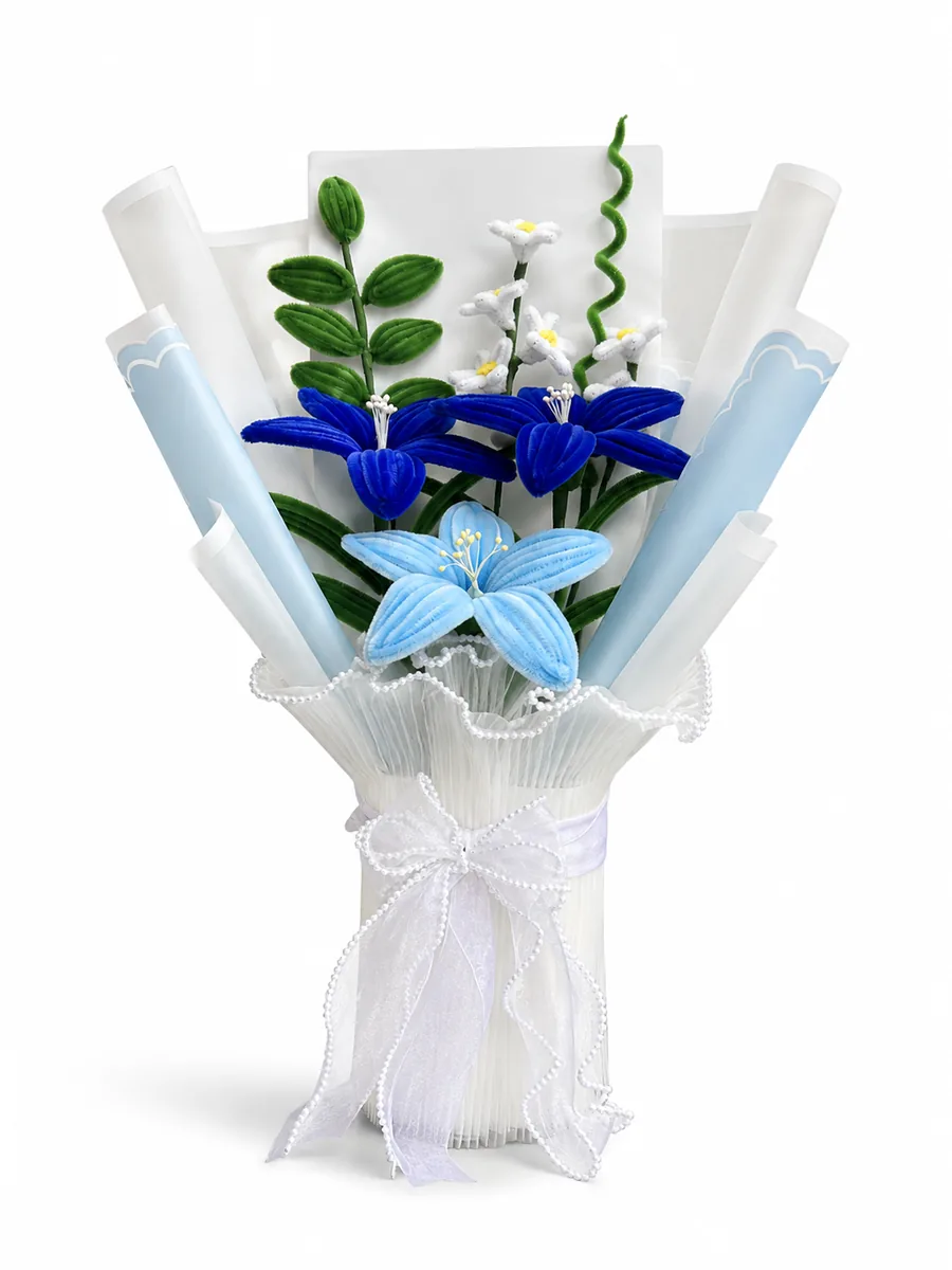 Blue Lily Sky Bloom Bouquet
